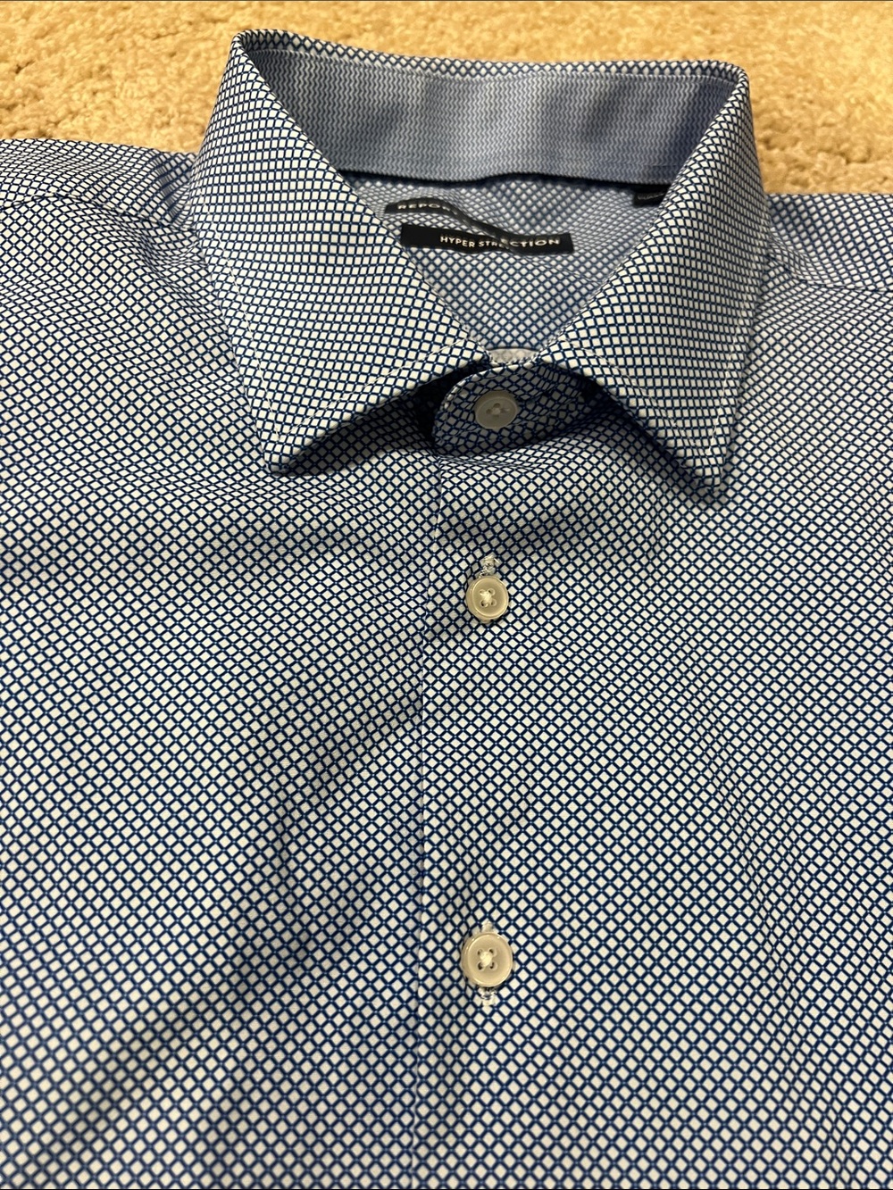 Stitch Fix Report Collection Hyperstretch Button Down Mens work wedding Men XLT